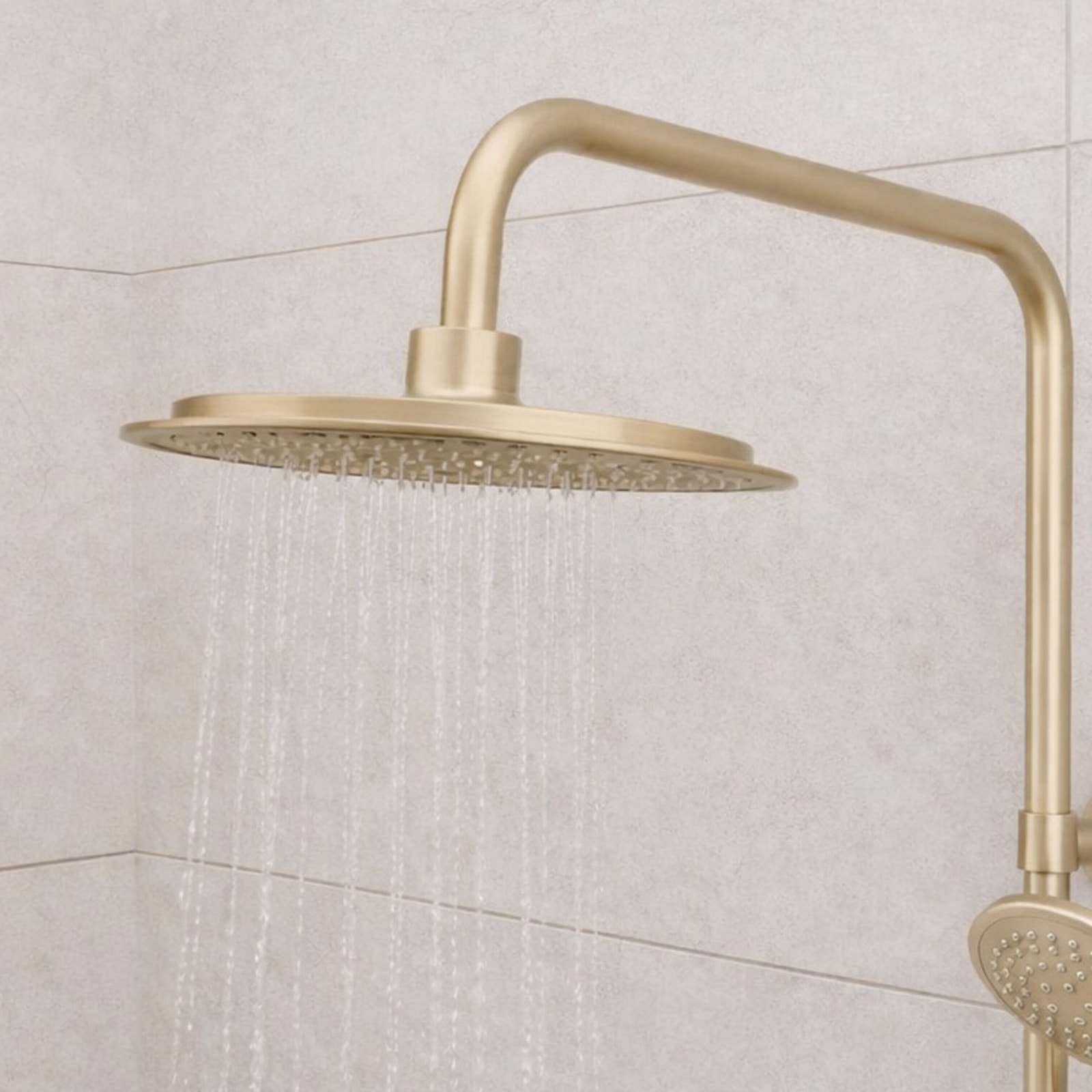 Colonne de douche Thermostatique finition Or Doré Brossé 133x26x52 cm - MOLLY GOLD