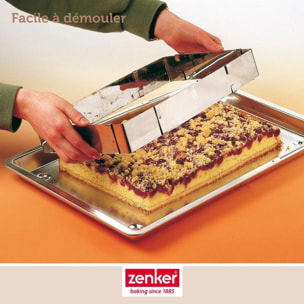 Cadre à gâteau réglable 27 à 52 cm Zenker Smart Pastry