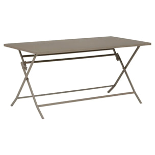 Table de jardin Greensboro 6 places pliable café 150x80cm