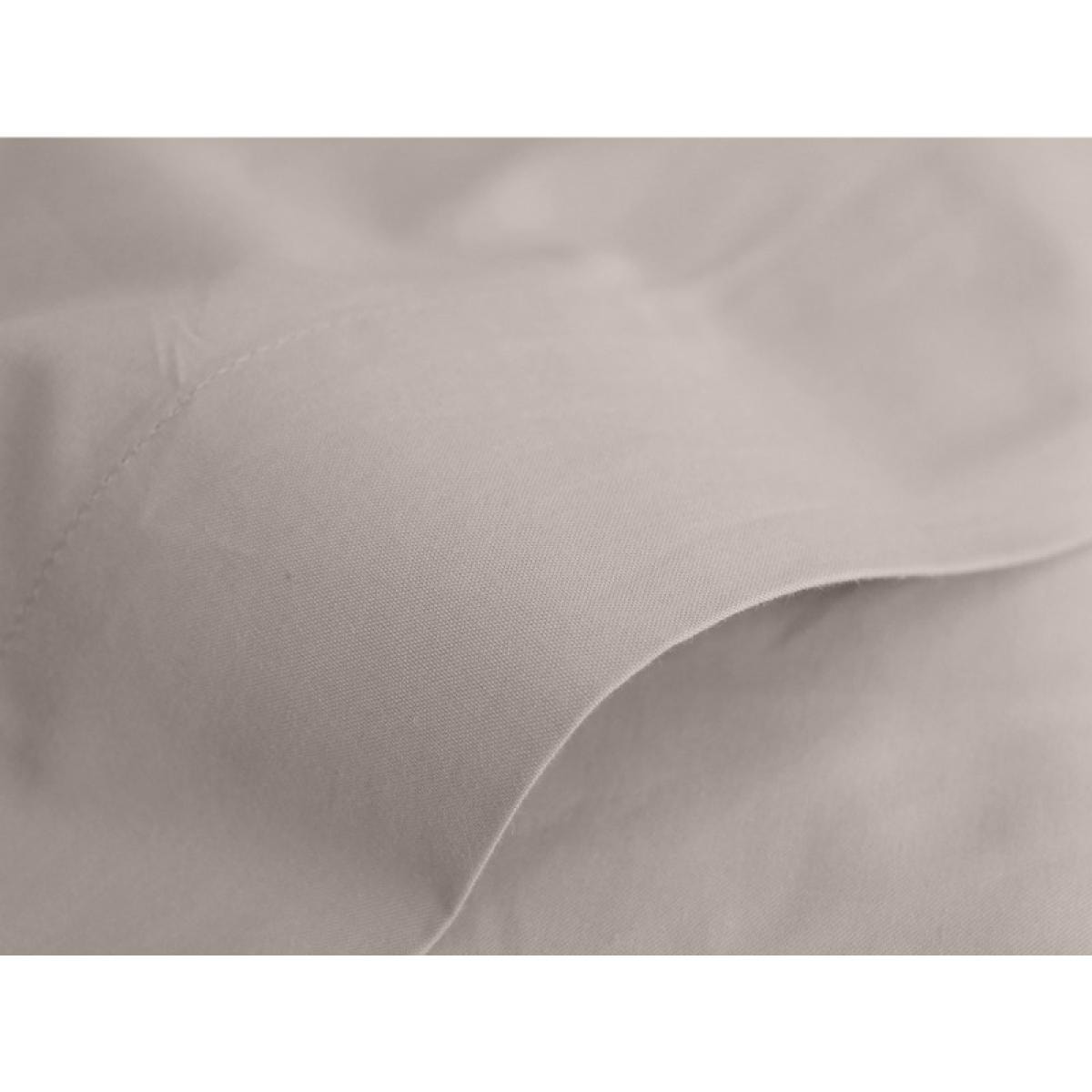 Drap plat percale pur coton peigné longues fibres 80 fils/cm² Vent du sud - Lin