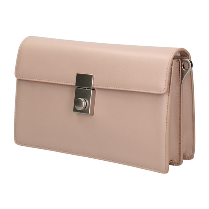 Borsa a tracolla da donna Made in Italy - Modello Valoria - 100% pelle - 24.0 x 15.0 x 7.0 cm