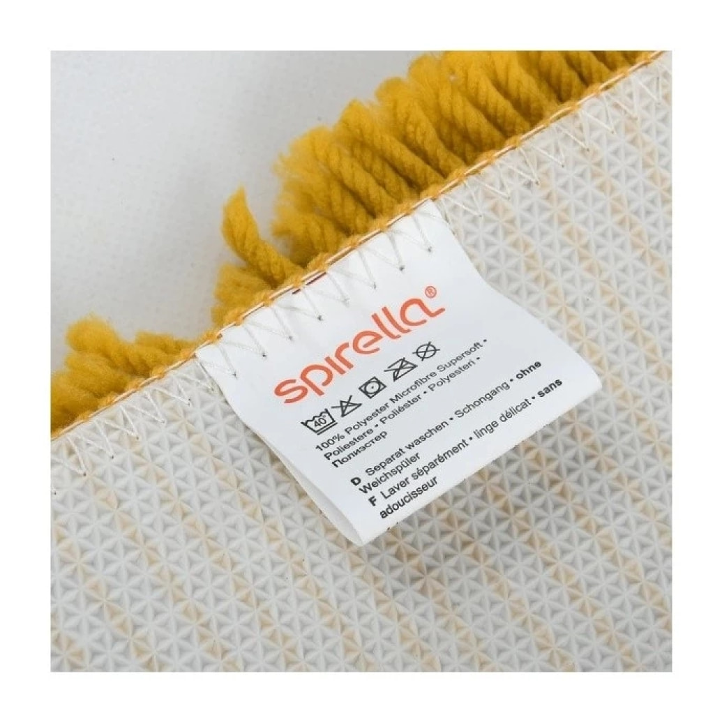 Tapis de bain rond microfibre HIGHLAND Safran Spirella