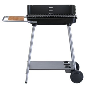 Barbecue charbon ESSENTIELB EBCA3 noir gris sur pieds, 37x23 cm