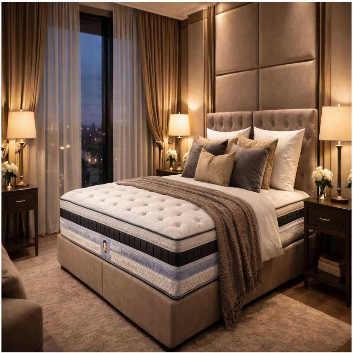 ENSEMBLE Chambourcy - Matelas 1 Place + 1 Sommier