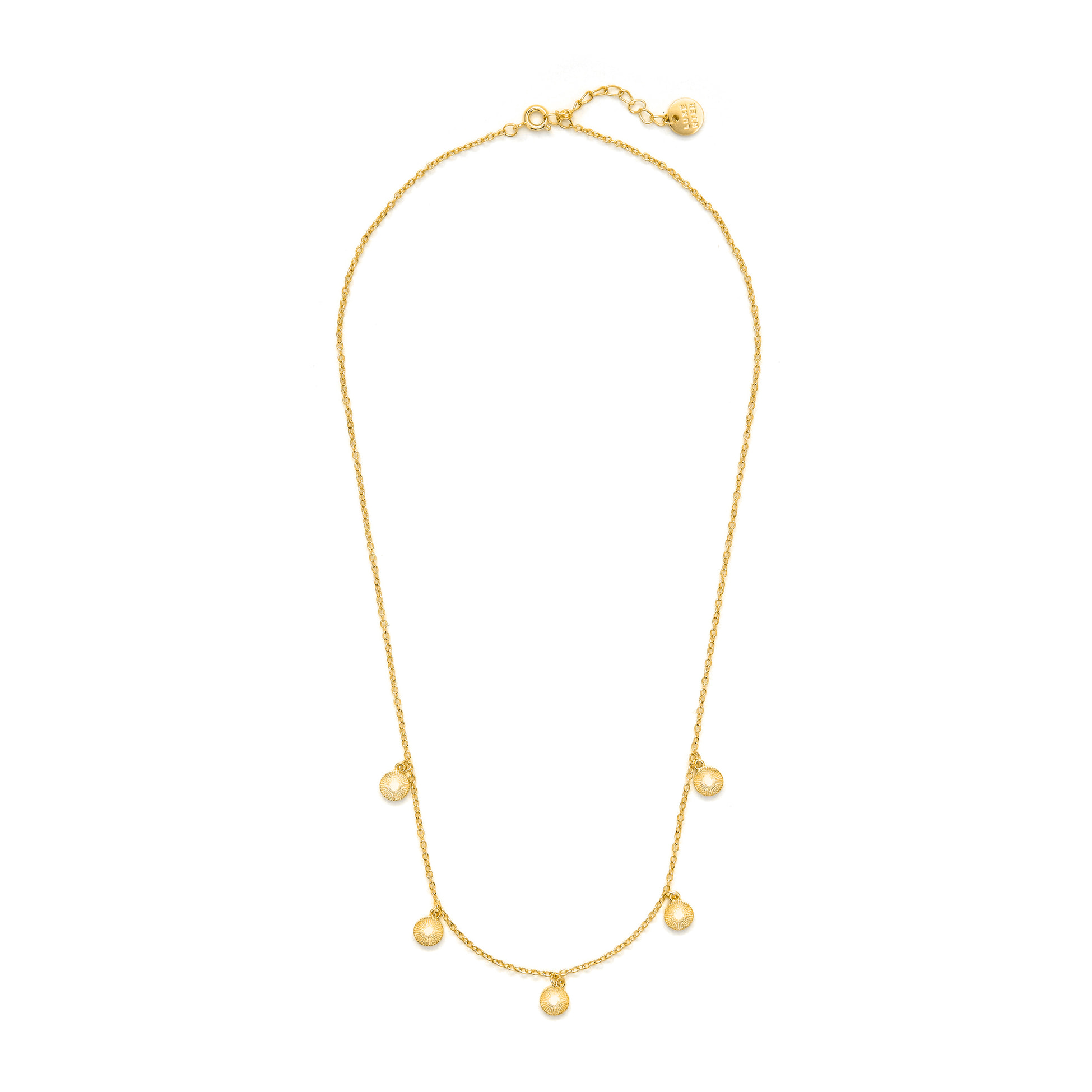 Collar acabado en oro amarillo de 18K