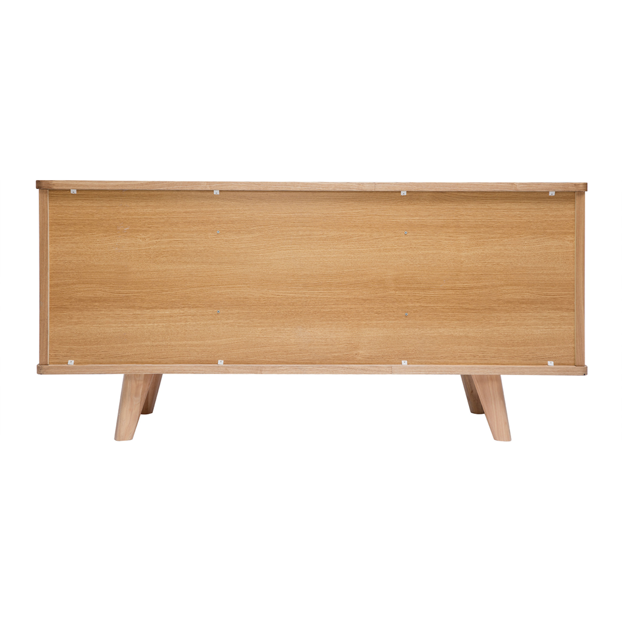Buffet scandinave en bois clair frêne 2 portes 3 tiroirs L160 cm FIFTIES