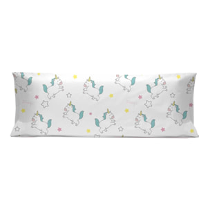 Funda de almohada 45x110 cm (cama de 90 cm) UNICORNIOS