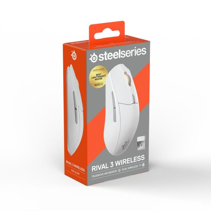 Souris Gamer Sans Fil STEELSERIES Rival 3 WL Gen 2 Blanc