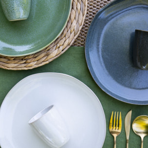 Lot de 6 grandes assiettes, MILA