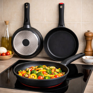 Juego de 3 sartenes profesionales 20-24-28cm San Ignacio