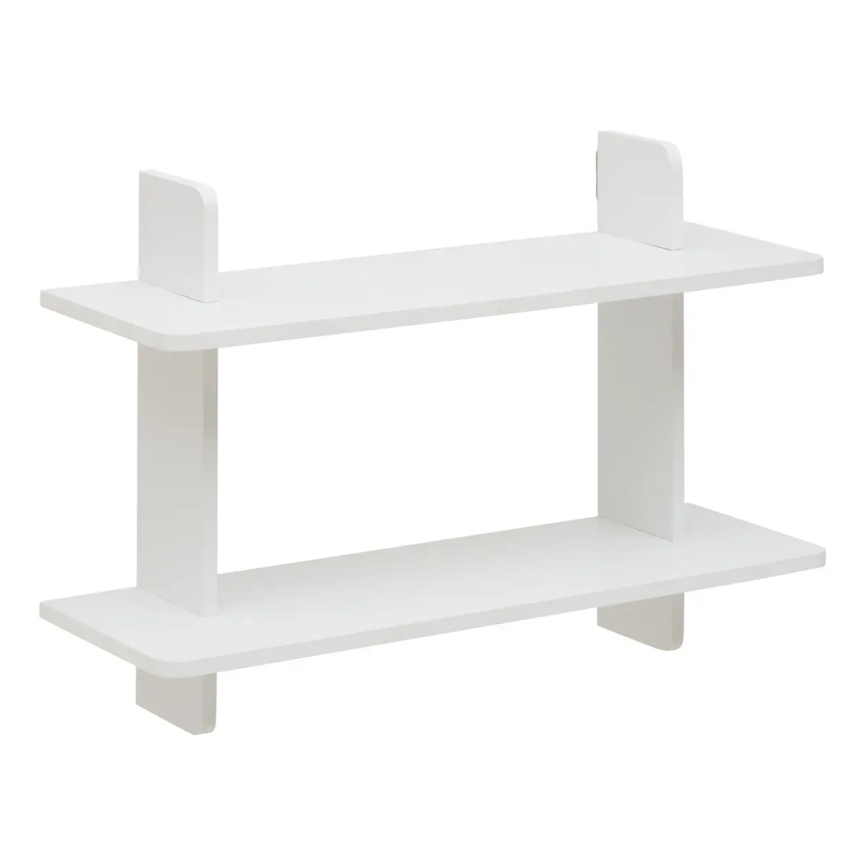 Étagère murale 2 niveaux Fixy 19x60cm blanc