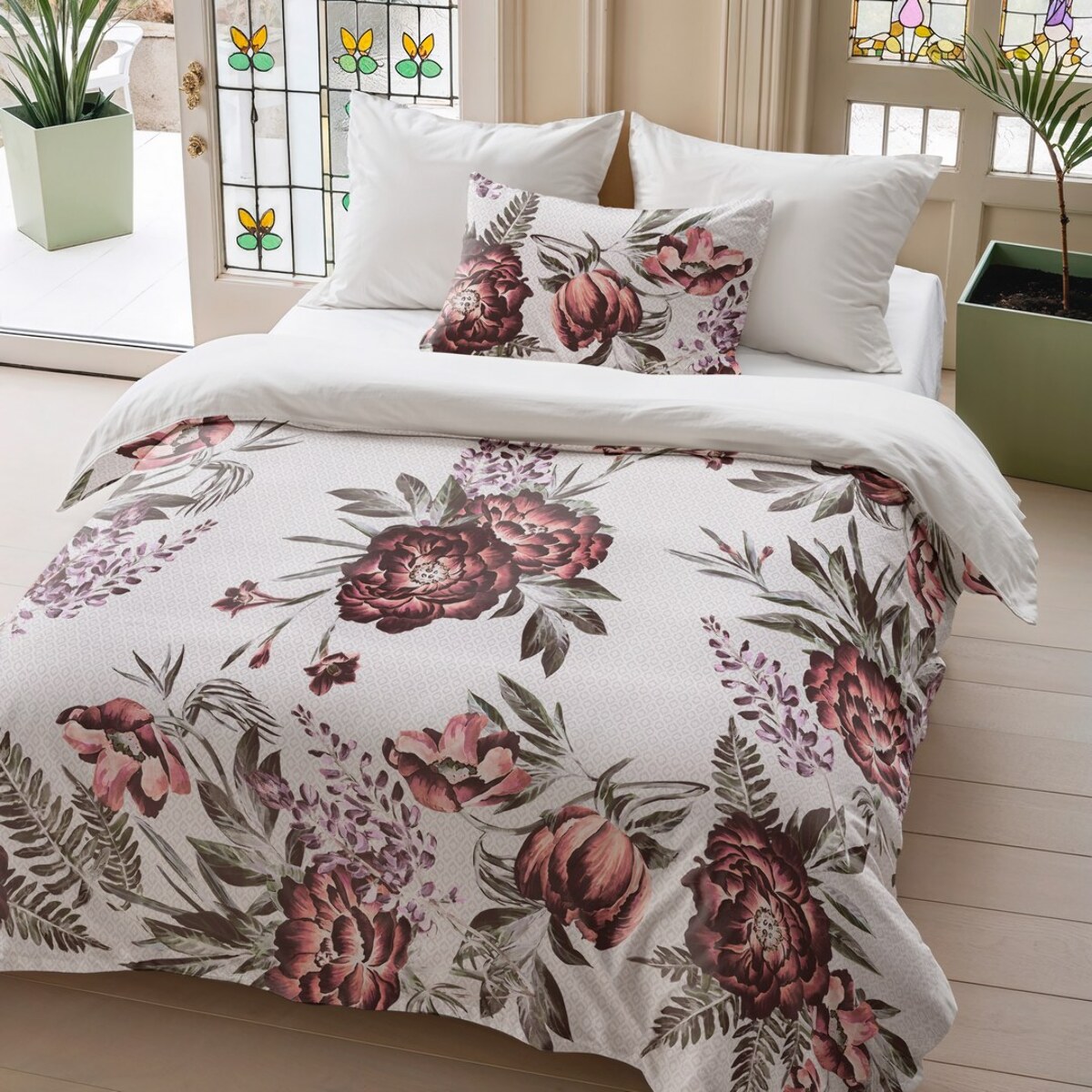 Housse de couette adaya blanc