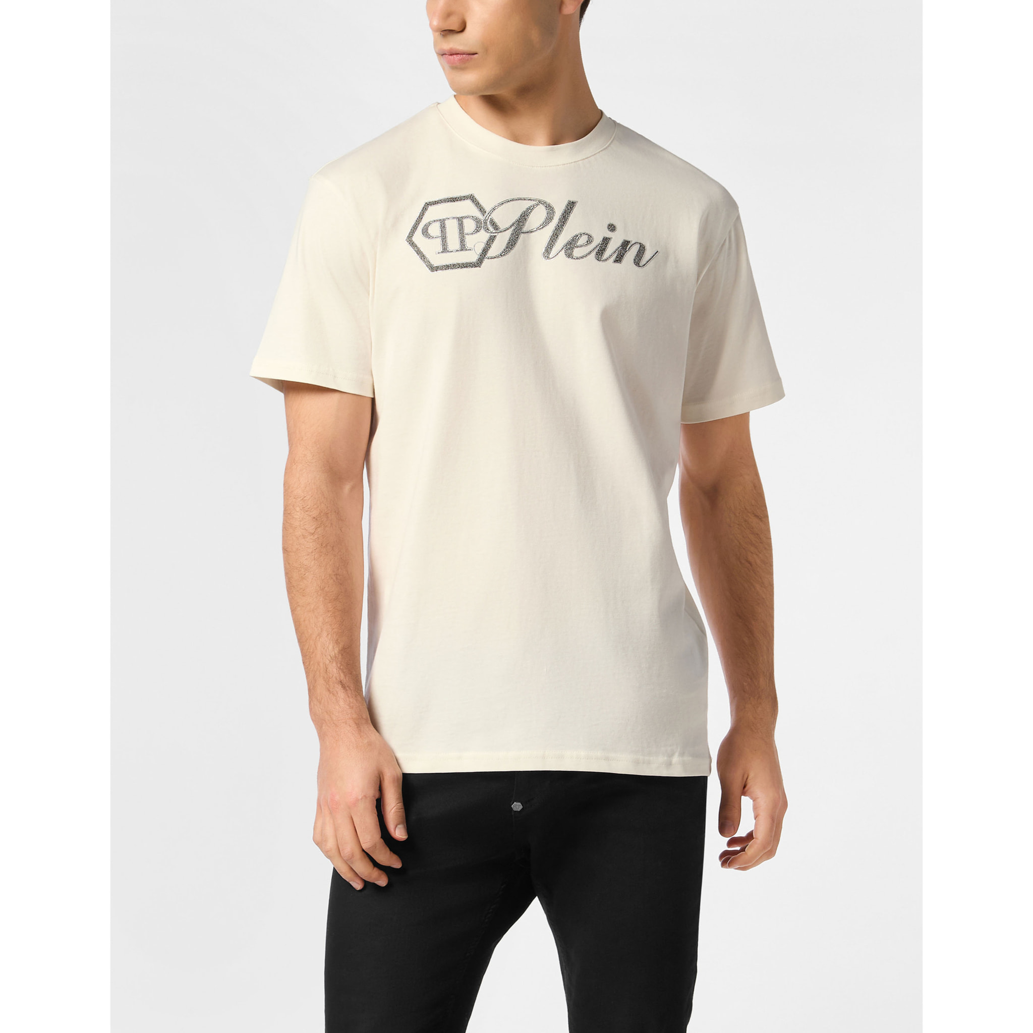 PHILIPP PLEIN Camiseta de cuello redondo y manga corta