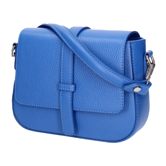 Borsa a spalla da donna In Vera pelle Made in Italy 21,5x22x6,5 cm