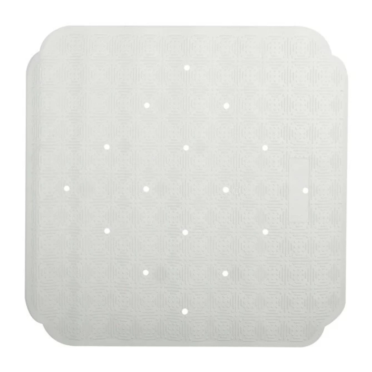 Tapis Fond de douche CAOUTCHOUC RUBY 53x53cm Blanc Spirella