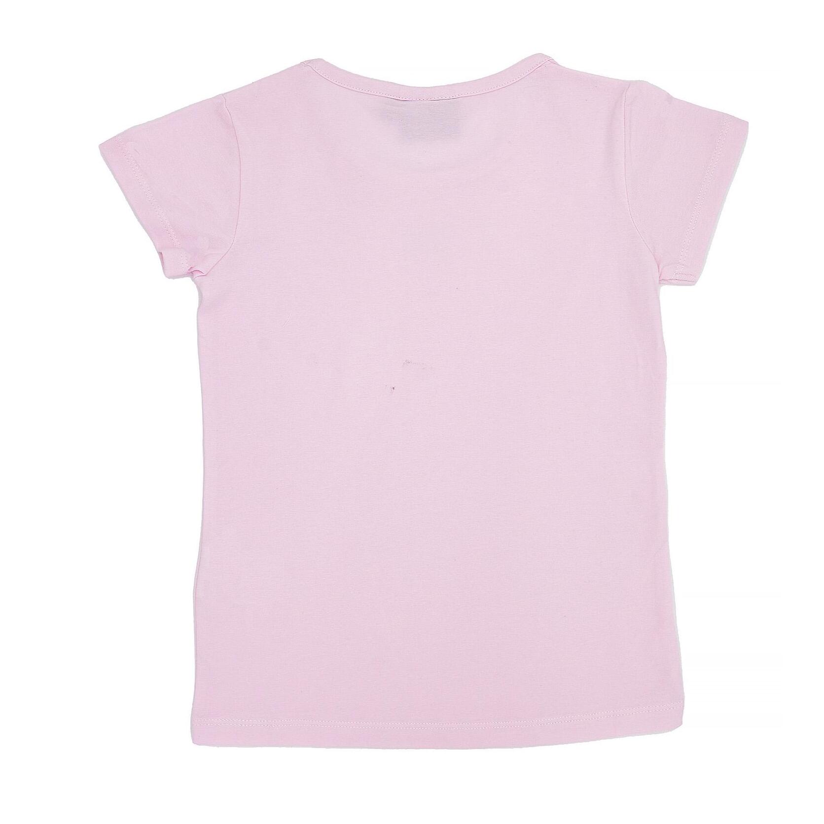 Camiseta de manga corta de niña con logo pequeño foil