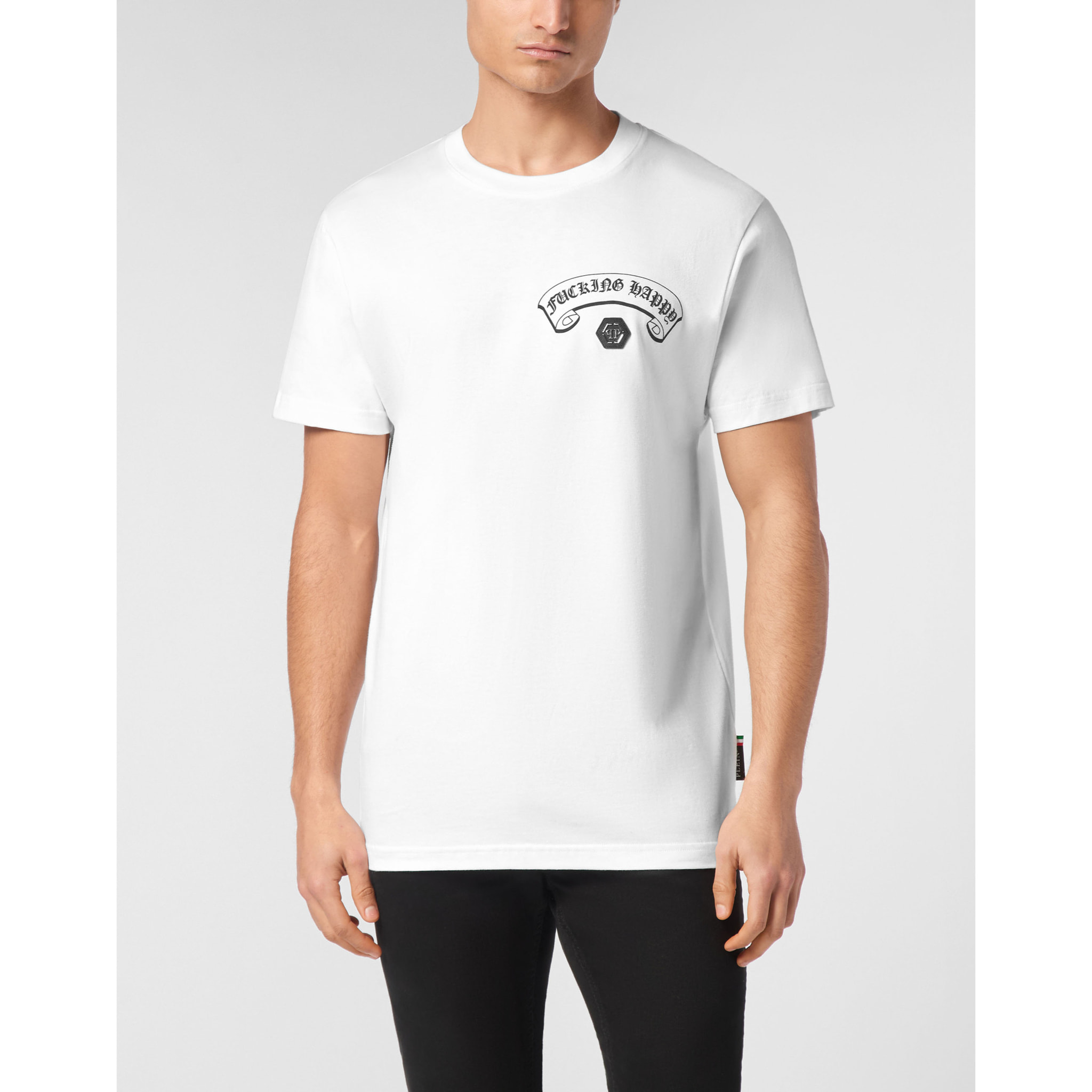 PHILIPP PLEIN Camiseta de cuello redondo y manga corta