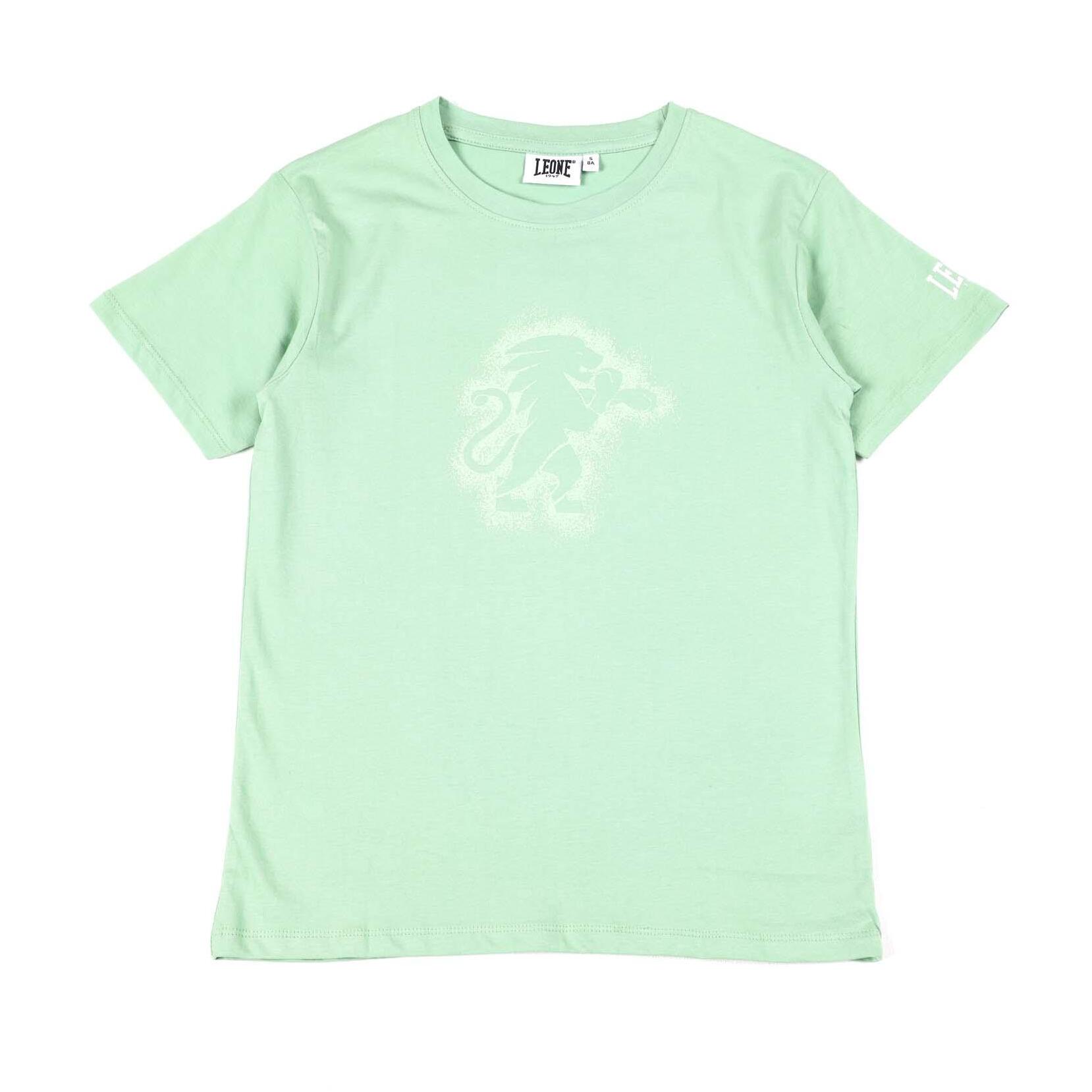 Camiseta de manga corta Leone de algodón con estampado tie-dye para niños