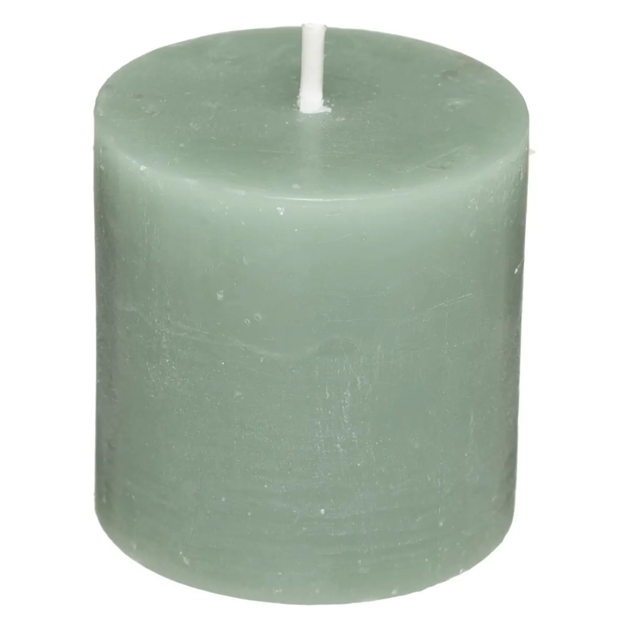 Lot de 4 bougies rustiques 60g vert eucalyptus