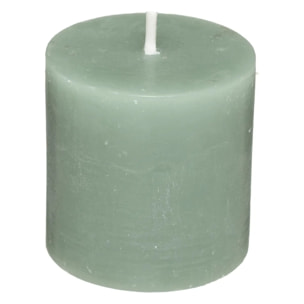 Lot de 4 bougies rustiques 60g vert eucalyptus