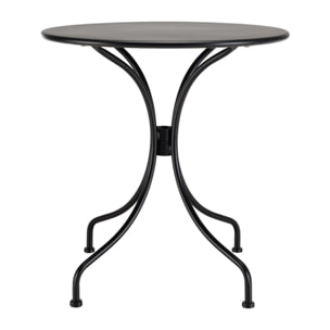 VIANNEY - Table de jardin ronde 2 personnes 70x70cm