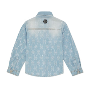 PHILIPP PLEIN Camisa vaquera Ls MONOGRAM