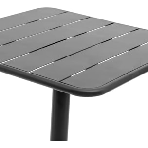 Table de jardin carrée Phuket Graphite