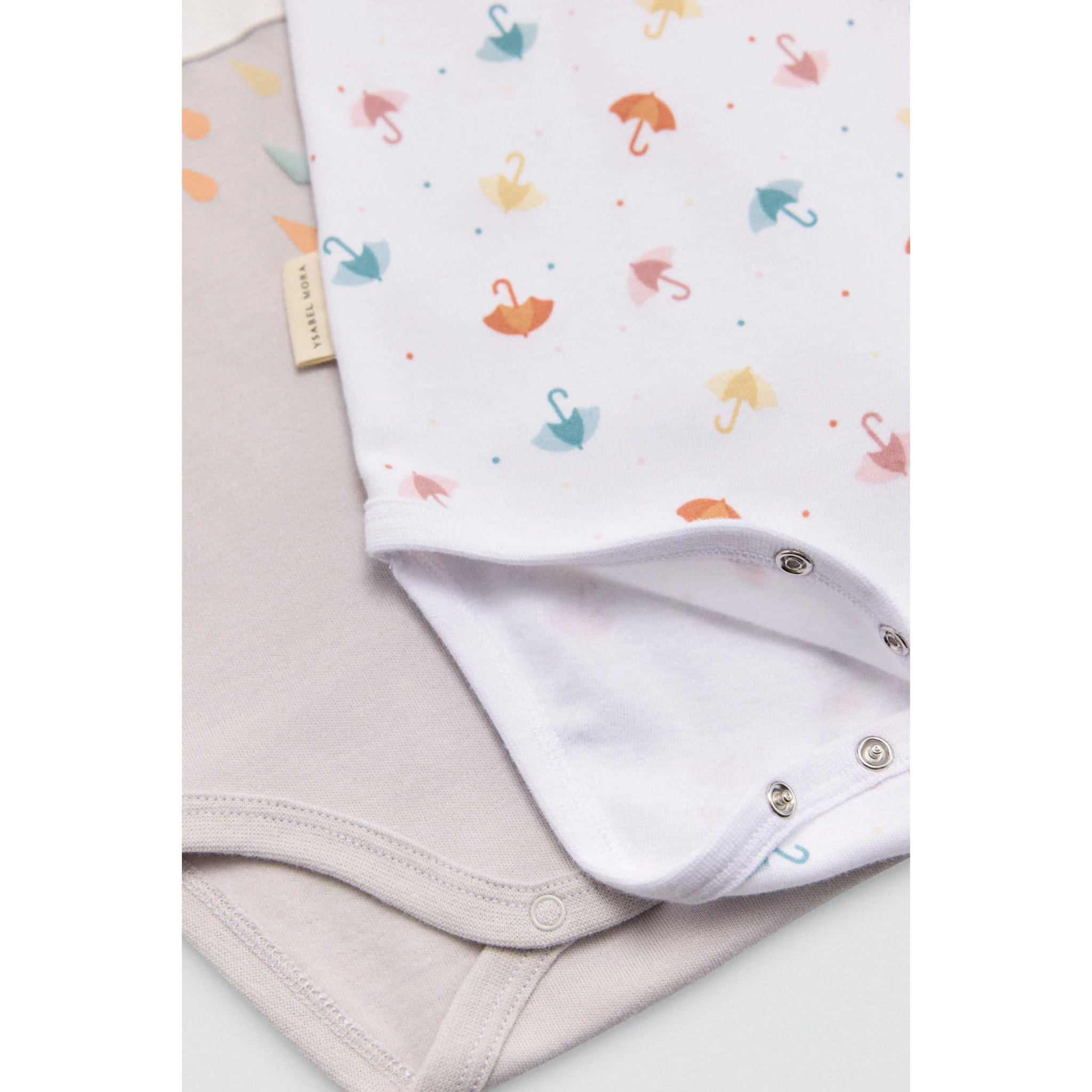 Confezione da 2 body a maniche lunghe per neonato Rainy Day