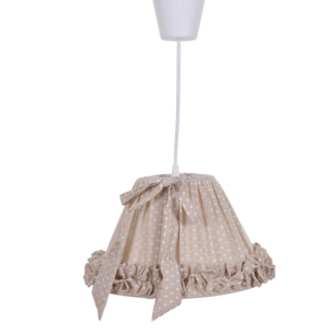 Lampada Da Appendere. Altezza 17,5 Cm - Pezzi 1 - 32X17,5X32cm - Colore: beige - Bianchi Dino - Lampade E Lampadari