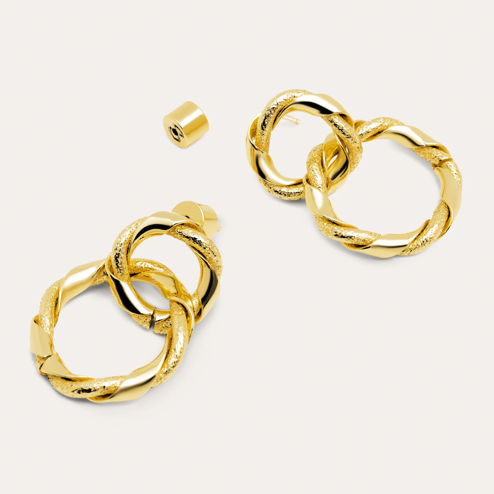 Orecchini Sister Twine Acciao Placcato Oro