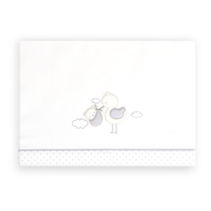 Triptico Minicuna Cigueña Oso Bco/Gris