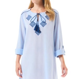 Vestido Con Bordado