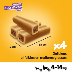 PEDIGREE Son Os à Mâcher Récompenses pour petit chien 4 friandises (1x160g)