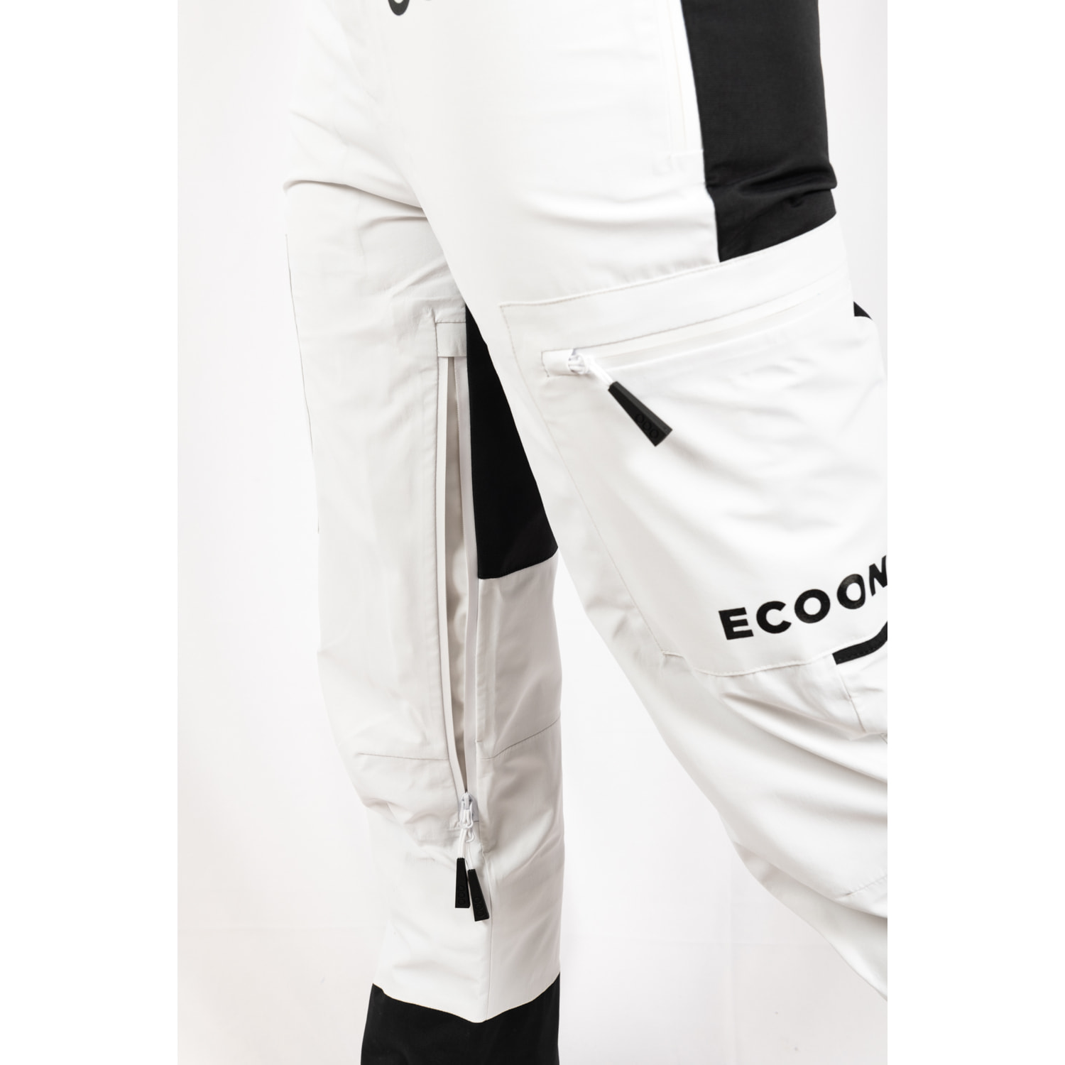 Pantalones para mujer ECOON ECOExplorer Pants Women - Blanco y negro