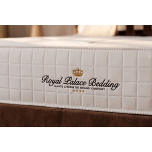 Ensemble 1p - Matelas Ressorts ensachés et mémoire de forme - Maxi Epaisseur : 26cm - Confort : Équilibré - Bouclette - Windsor