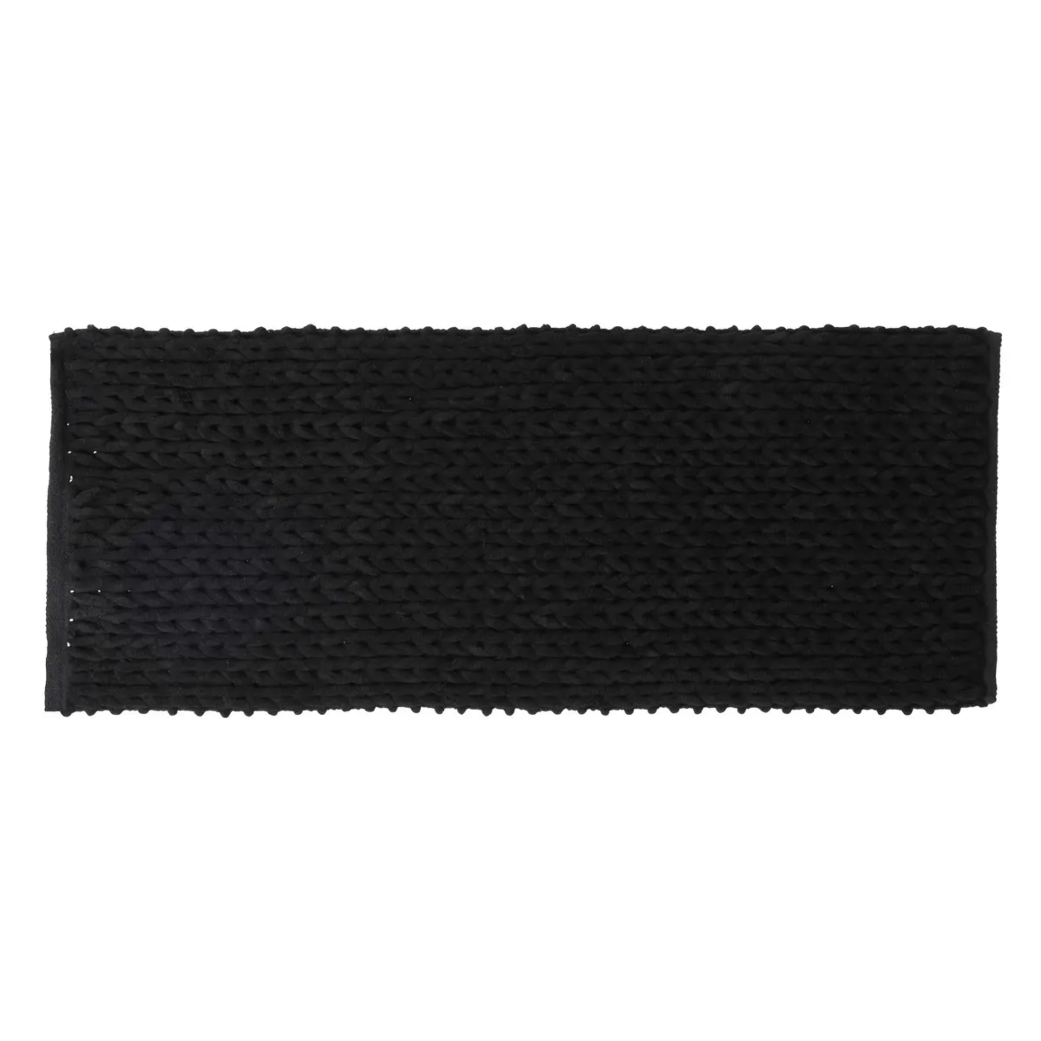 Tapis de bain 50x120 cm Noir khôl Colorama