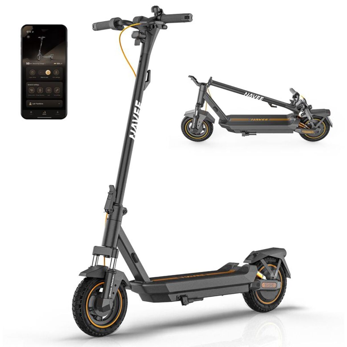 Trottinette électrique NAVEE GT3 max Noir
