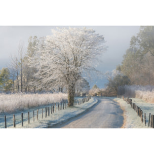 Tableau paysage Un matin glacial Toile imprimée