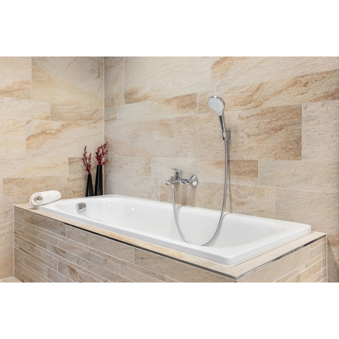 By Kaldewei Vivien 170 x 75 cm Baignoire droite en acier émaillé, sans pieds, blanc (SATVIVI17075)