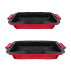 LOT DE 2 PLATS A FOUR 36/40CM