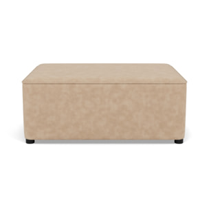 Topaze - pouf en simili - Beige