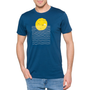 T-shirt in cotone 150 gr Heatwave Hot Buttered Blu Indigo.