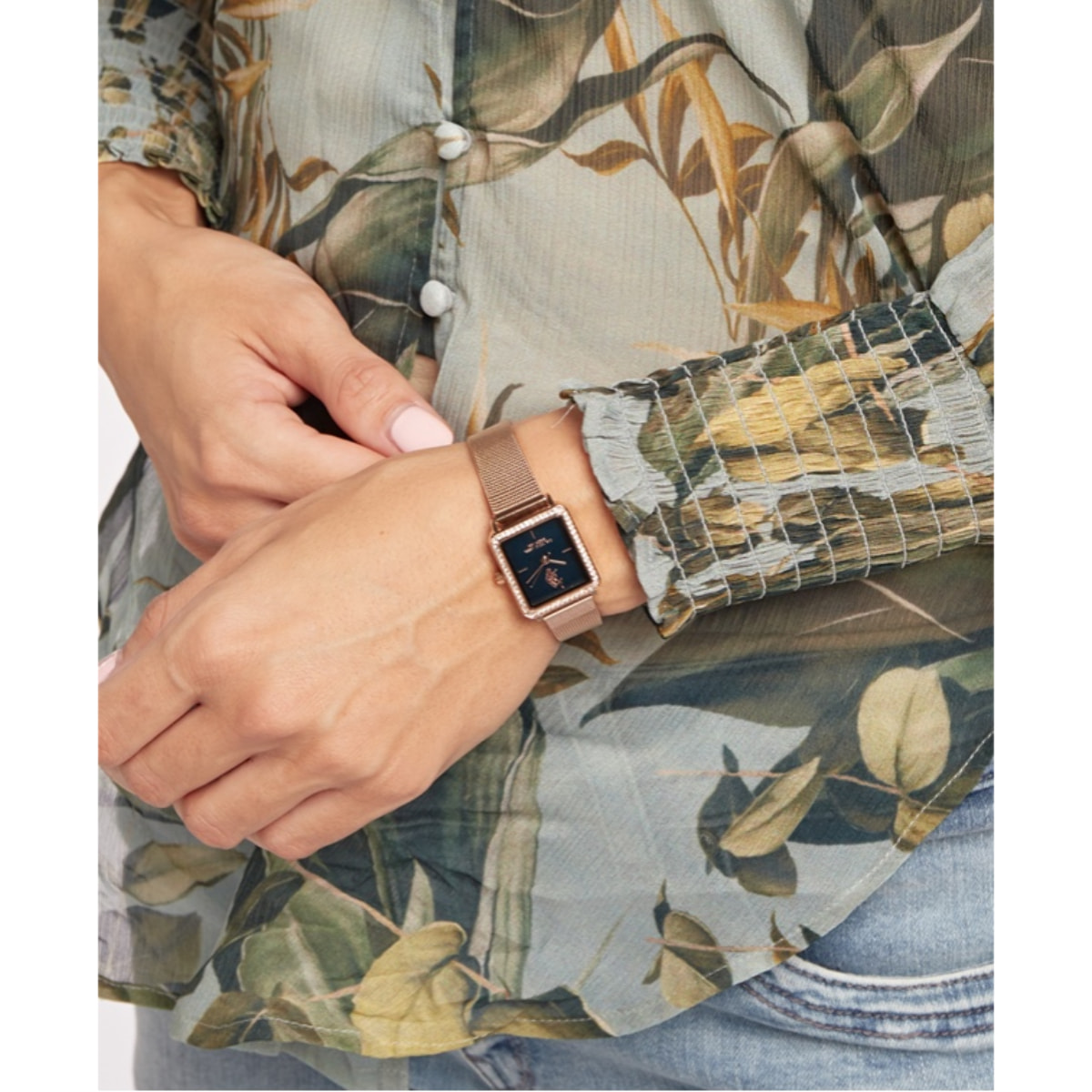 Orologio U.S. Polo Assn. In maglia milanese