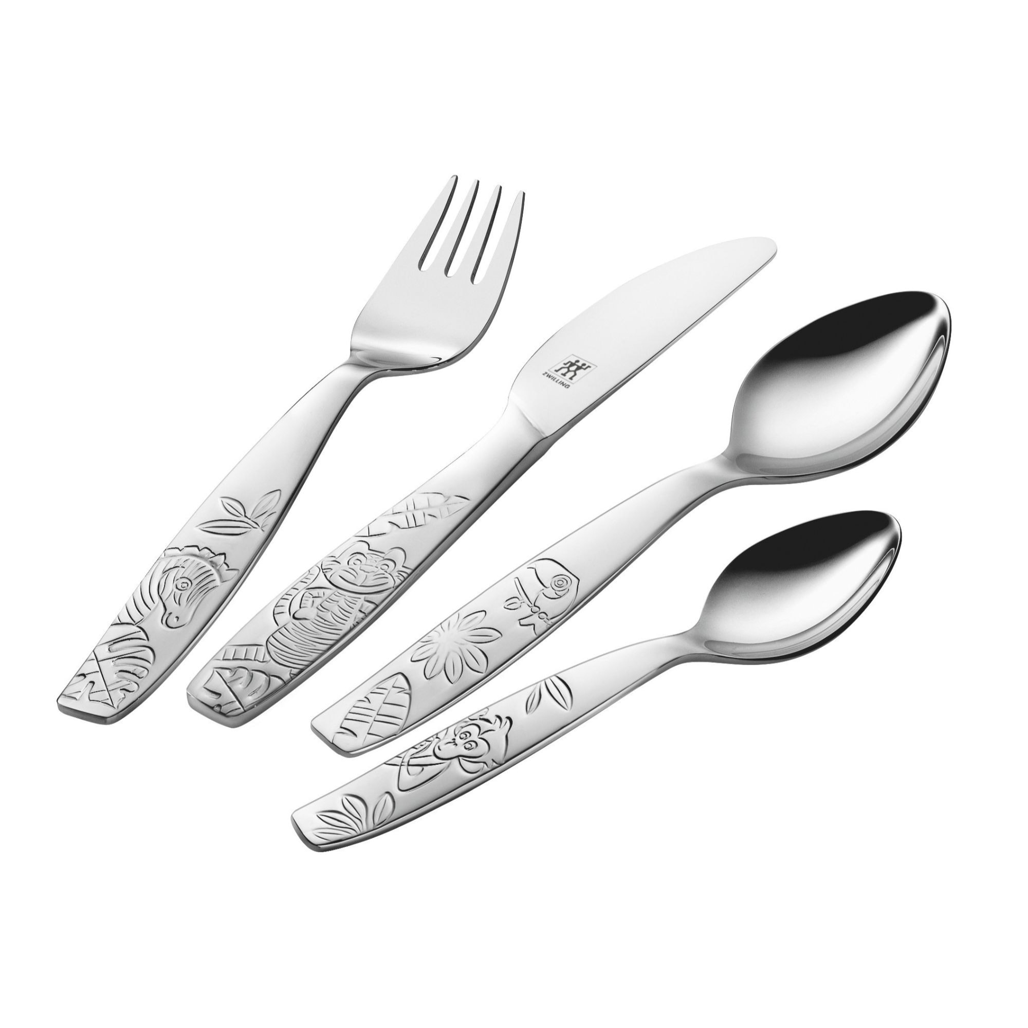 4-pcs, Couverts pour enfants, Argent