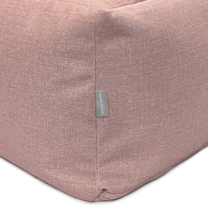 Puff desenfundable PANDA rosa 50x50x25 cm. Disponible en varios colores