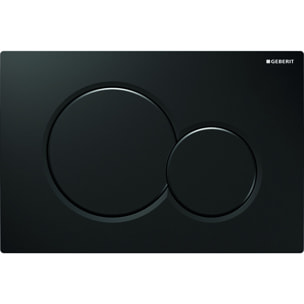 Pack WC Bati-support Geberit + WC Swiss Aqua Technologies Infinitio noir mat sans bride + Plaque noire foncee (GebBlackInfinitio