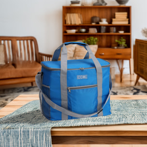 Well Home Bolsa Nevera de Poliéster Ripstop de 20 Litros en Azul Brillante 34x20x29cm