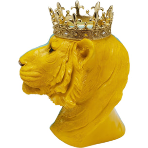 Déco tigre roi bleu et jaune Kare Design