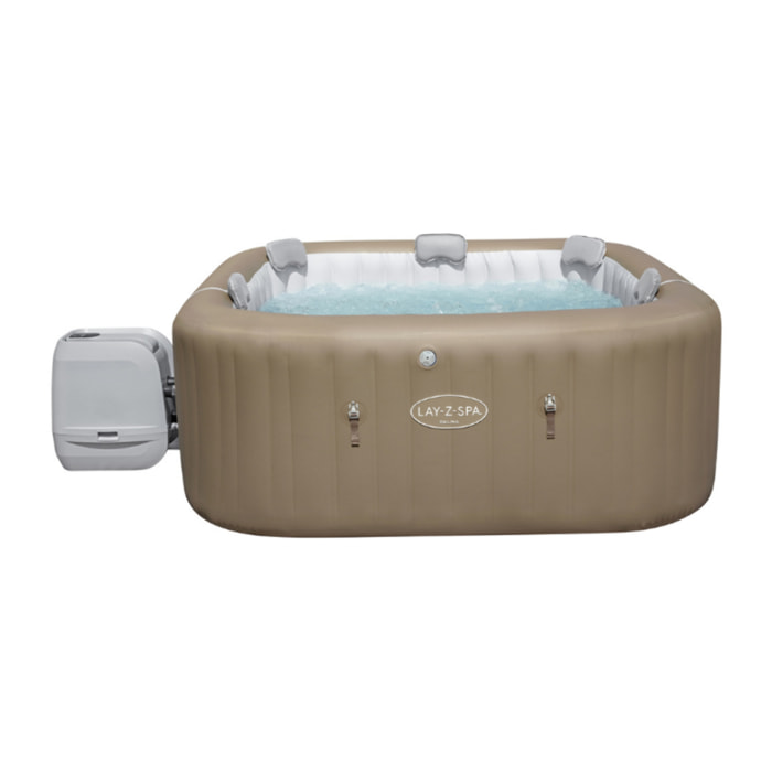 Bestway Spa gonflable carré Lay-Z-Spa Palma HydroJet Pro 5-7 personnes