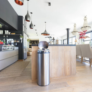 Poubelle automatique inox ARTIC argent 50L